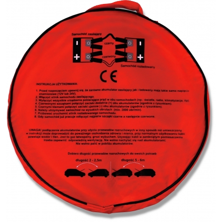 MOCNE PRZEWODY KABLE ROZRUCHOWE 600A 4M 12/24V